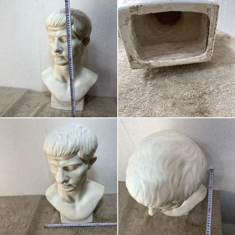 石膏像　ブルータス　デッサン用　美術　首像　置物　XZ4034