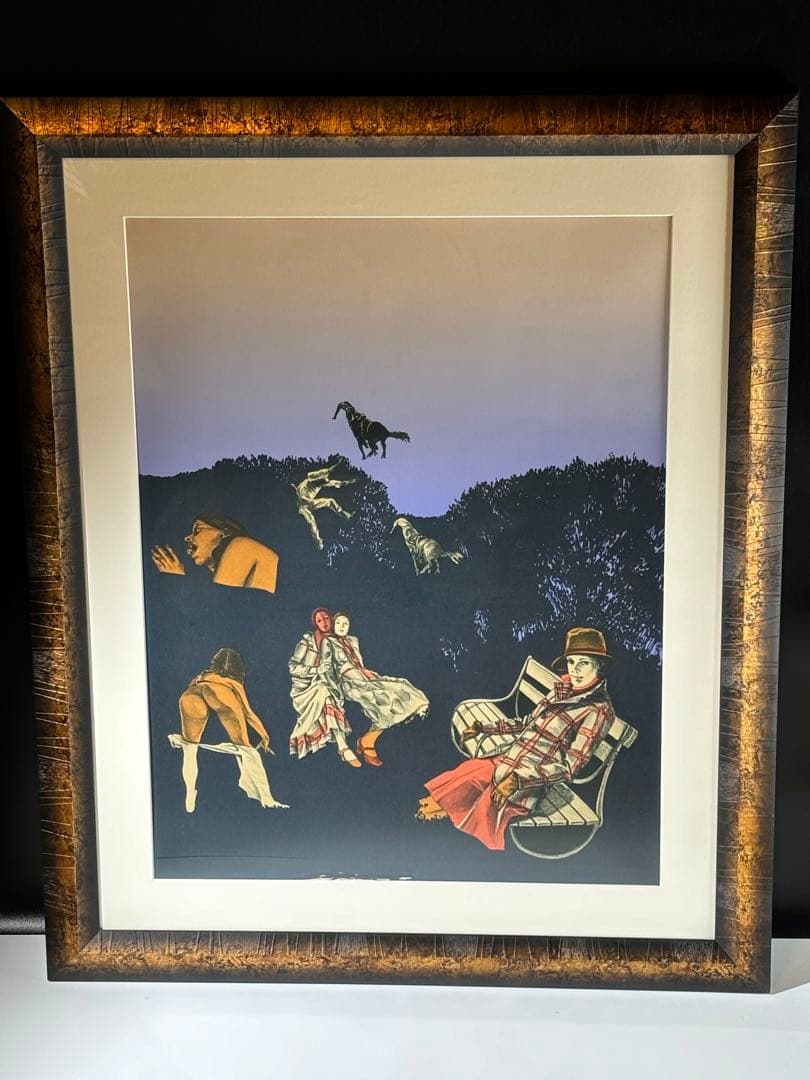 真作池田満寿夫 「ふくろう」 /リトグラフ限定100部