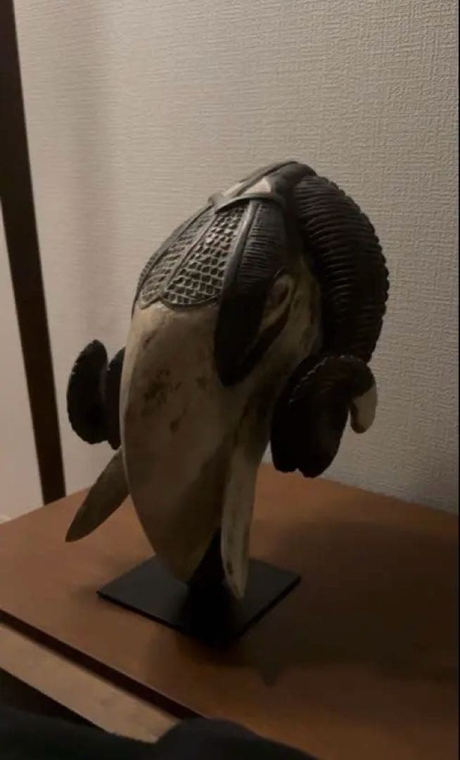 バウレ族牡羊マスク 36cm アフリカンアート 仮面