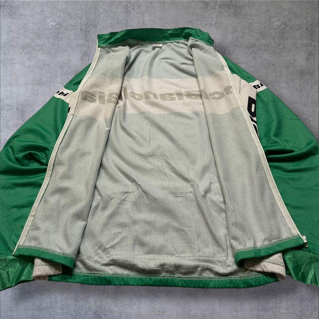 Bianchi ビアンキ サイクルジャケット フルジップ グリーン L