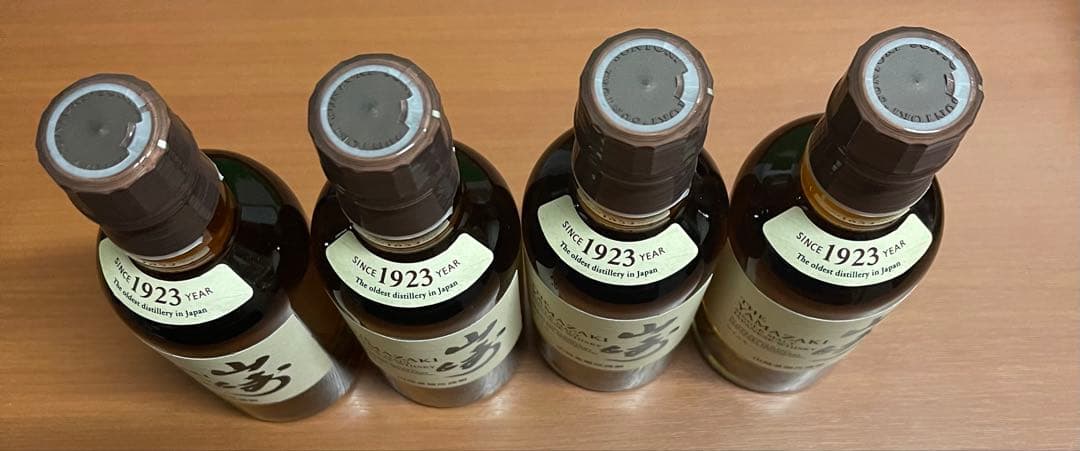 山崎 シングルモルトウイスキー 180ml 4本 新品未開封