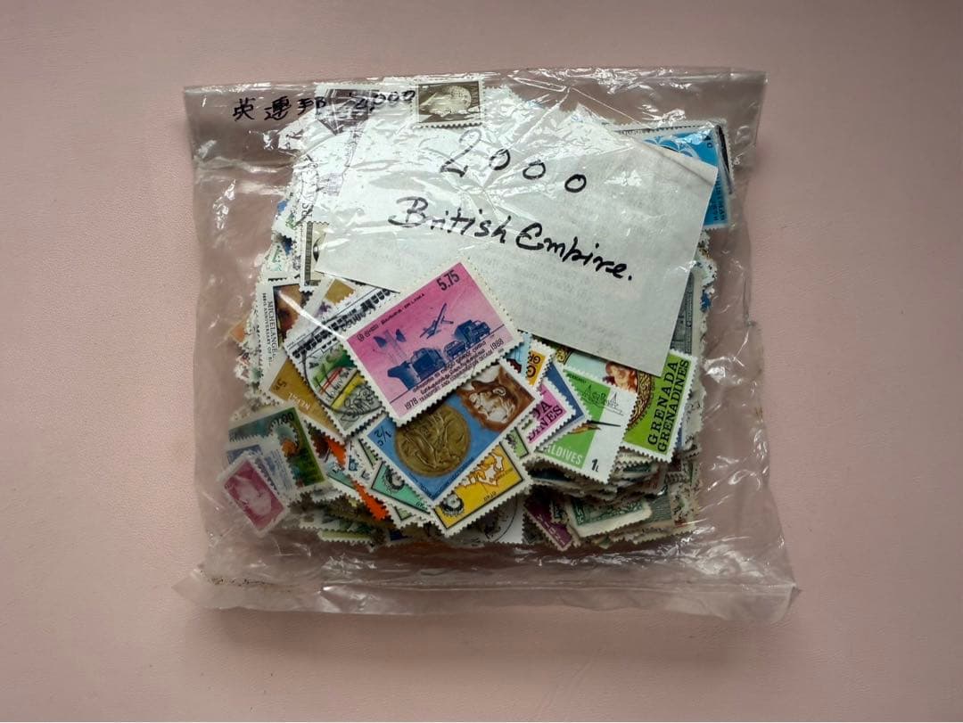 激レア　送料無料　英連邦British Empire 使用済み切手 2000種
