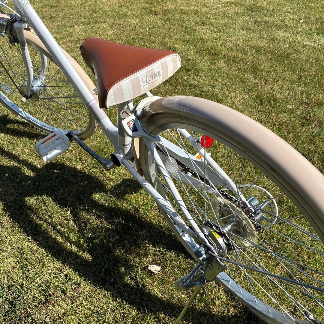 【専用】【手渡し限定】子供用自転車 ホワイト フロントバスケット付き 24インチ