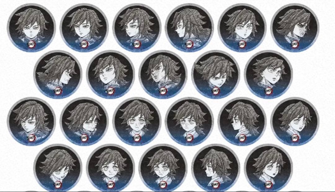 鬼滅の刃 鬼滅 柱DINING　お楽しみくじ　缶バッジ　冨岡義勇　3