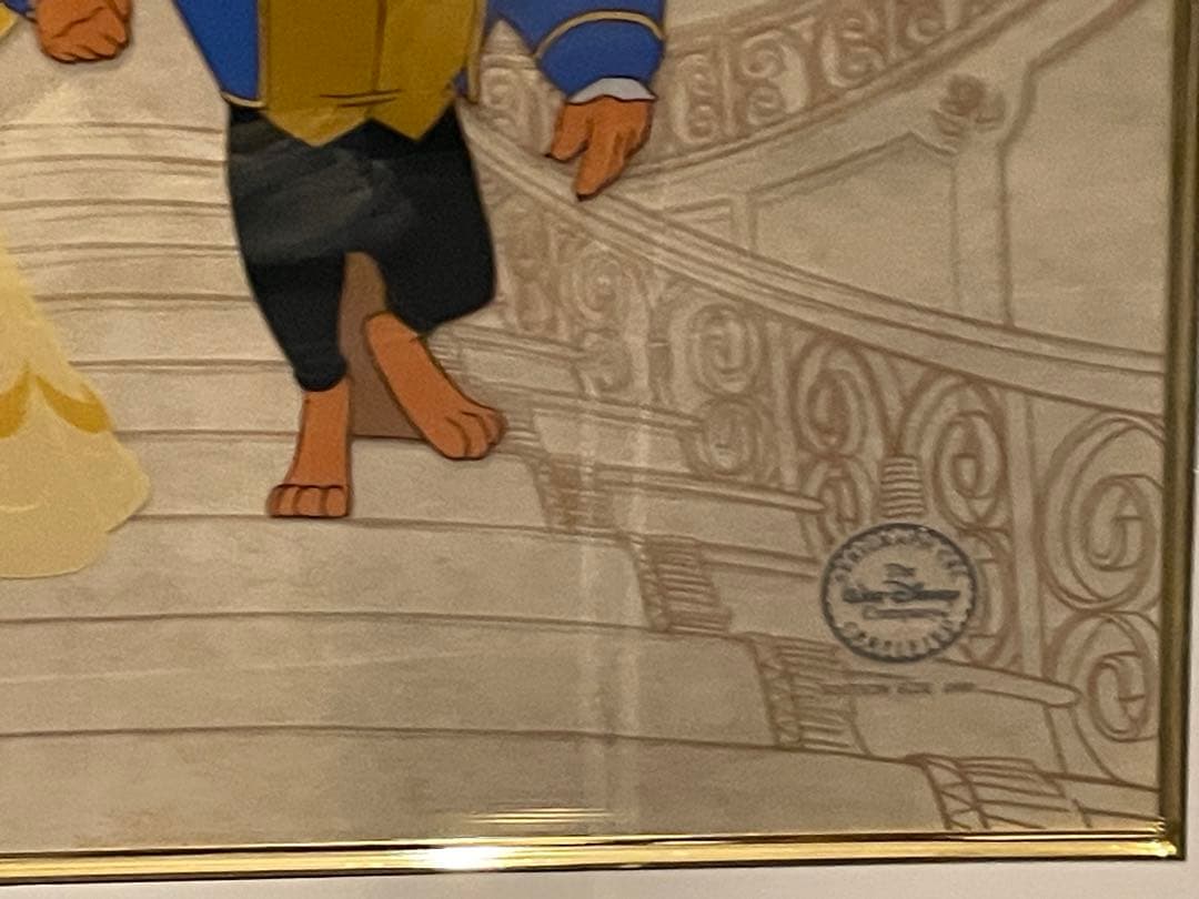 Disney 美女と野獣　セル画　美品　アンティーク　限定