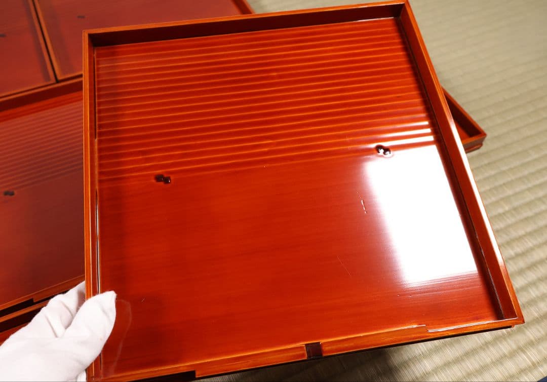 春慶塗 折敷 十客 26.6cm 会席 懐石 卓上 四方膳 木製【MB112】