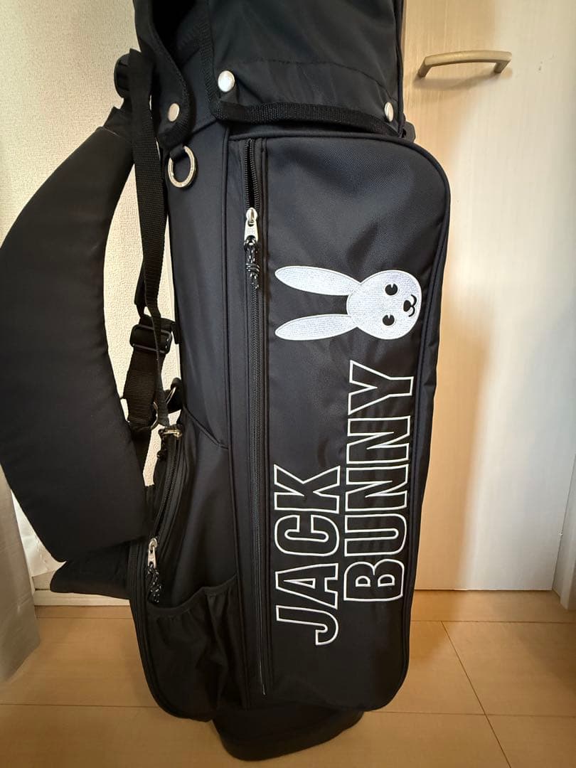 【極美品】JACK BUNNY スタンド式キャディバッグ ブラック