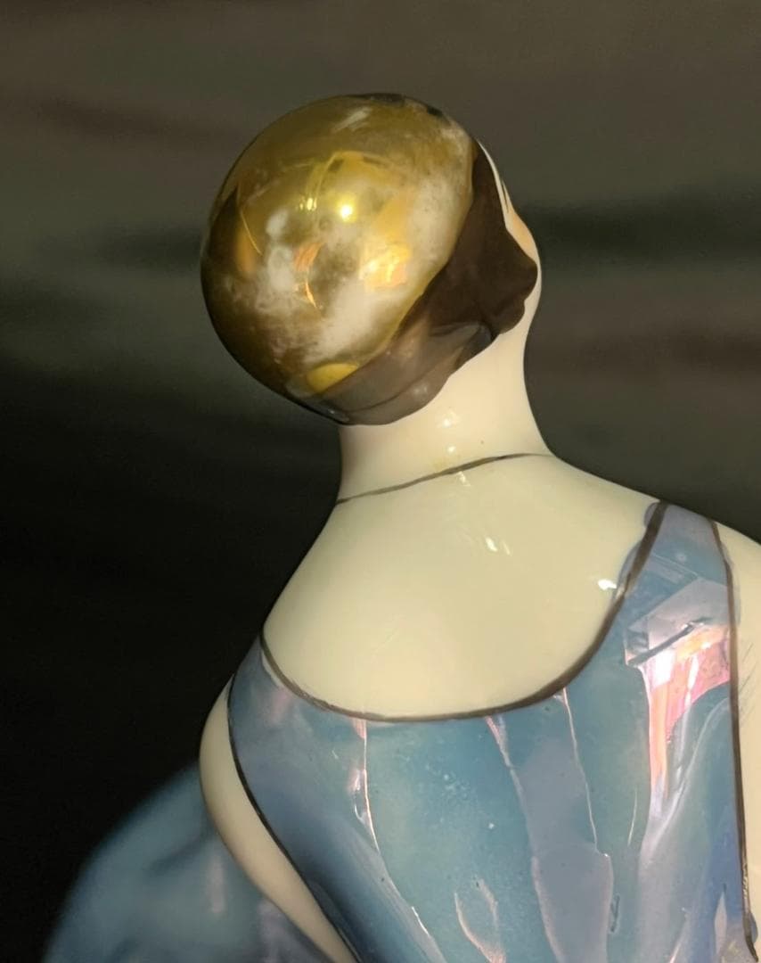 オールドノリタケ デコレディ ラスター彩 小物入れ 灰皿 アールデコ 婦人