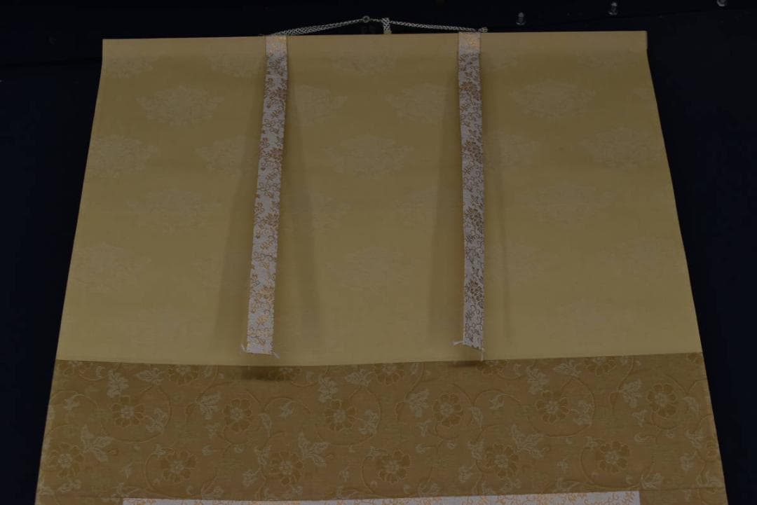 真作/紅葉/梅花椿之図//掛軸☆宝船☆Z-902