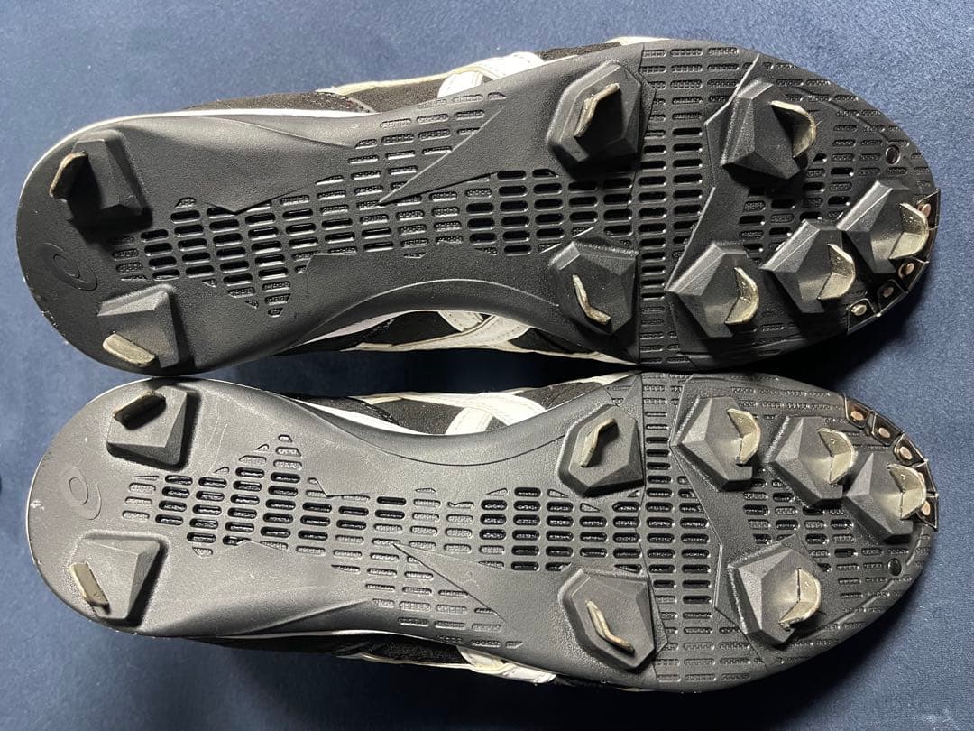 asics 野球 スエード 黒 オーダースパイク 27.5センチ