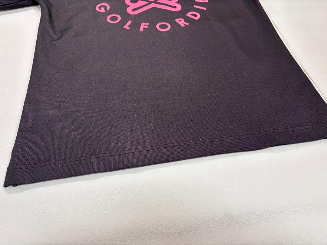 マークアンドロナ モックネック シャツ 48 L 黒 ゴルフウェア メンズ