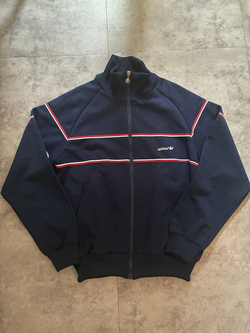 アディダス　デサント　トラックジャケット　ネイビー