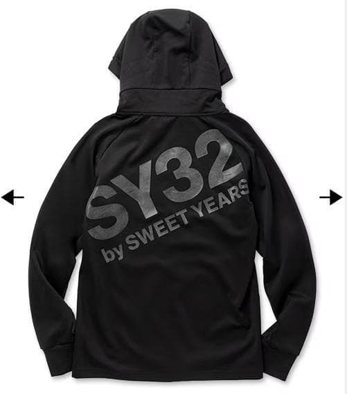 SY32 上下セットアップ Sサイズ 定価￥61,600 黒 パーカー 新品