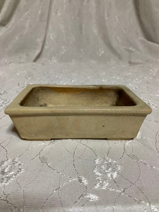 陶翠？　盆栽鉢　長方