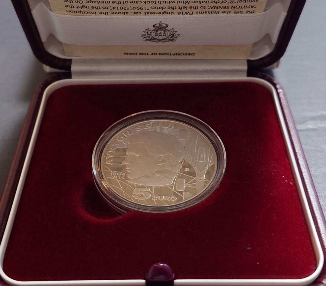 2014年 サンマリノ銀貨 アイルトン・セナ追悼20周記念銀貨 SV925