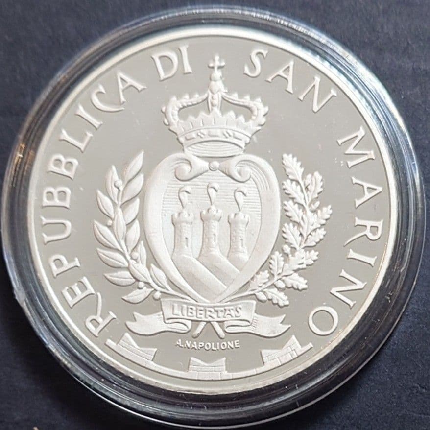 2014年 サンマリノ銀貨 アイルトン・セナ追悼20周記念銀貨 SV925