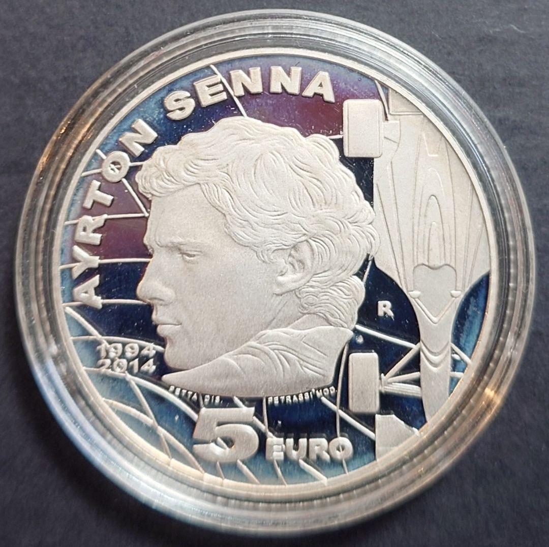 2014年 サンマリノ銀貨 アイルトン・セナ追悼20周記念銀貨 SV925