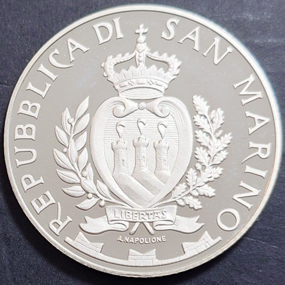 2014年 サンマリノ銀貨 アイルトン・セナ追悼20周記念銀貨 SV925