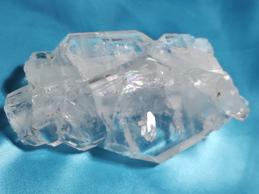 パワーストーン　天然石　ファーデン水晶　原石　203g　No.210