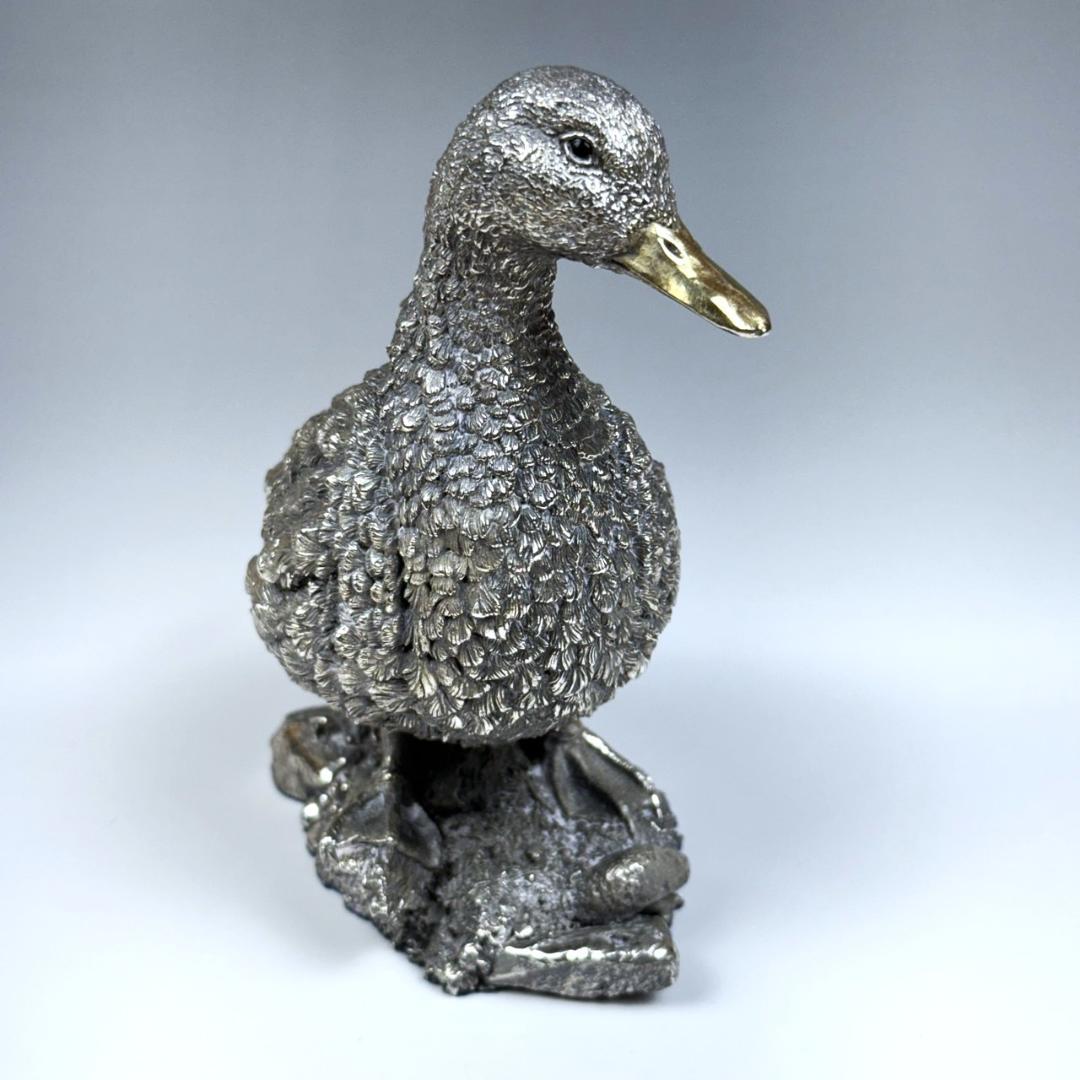 カントリーアーティスト スターリングシルバー アヒル 635g 英国 純銀張り
