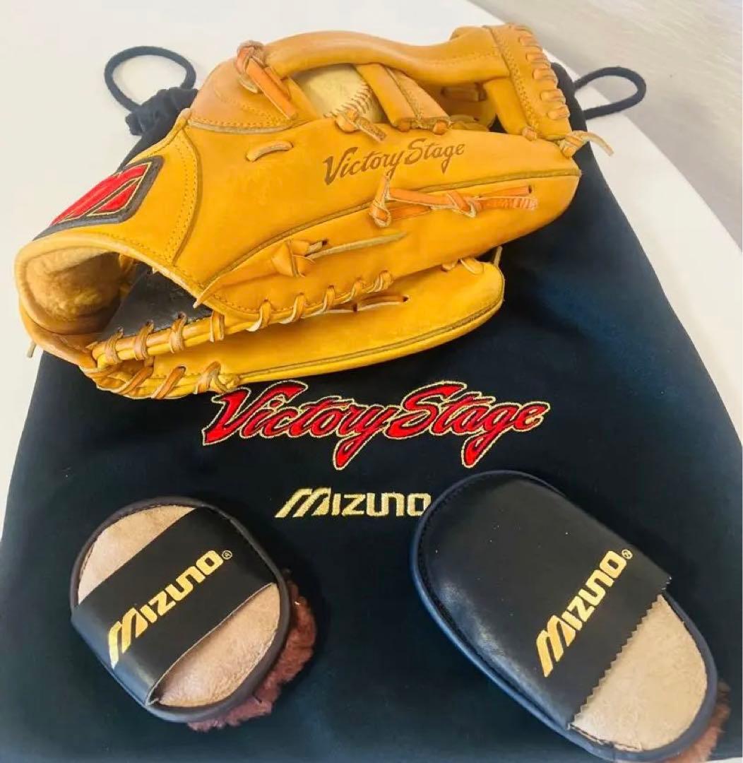 【希少・硬式用】ミズノ ビクトリーステージ キップレザー クロスウェブ 内野手向
