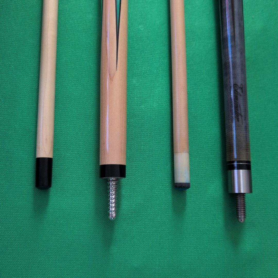 ビリヤードキュー、ケースのセット