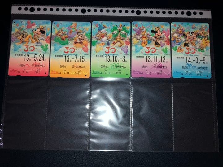 30周年【使用済】2013年度 ディズニーリゾートライン 切符 パス リゾラ