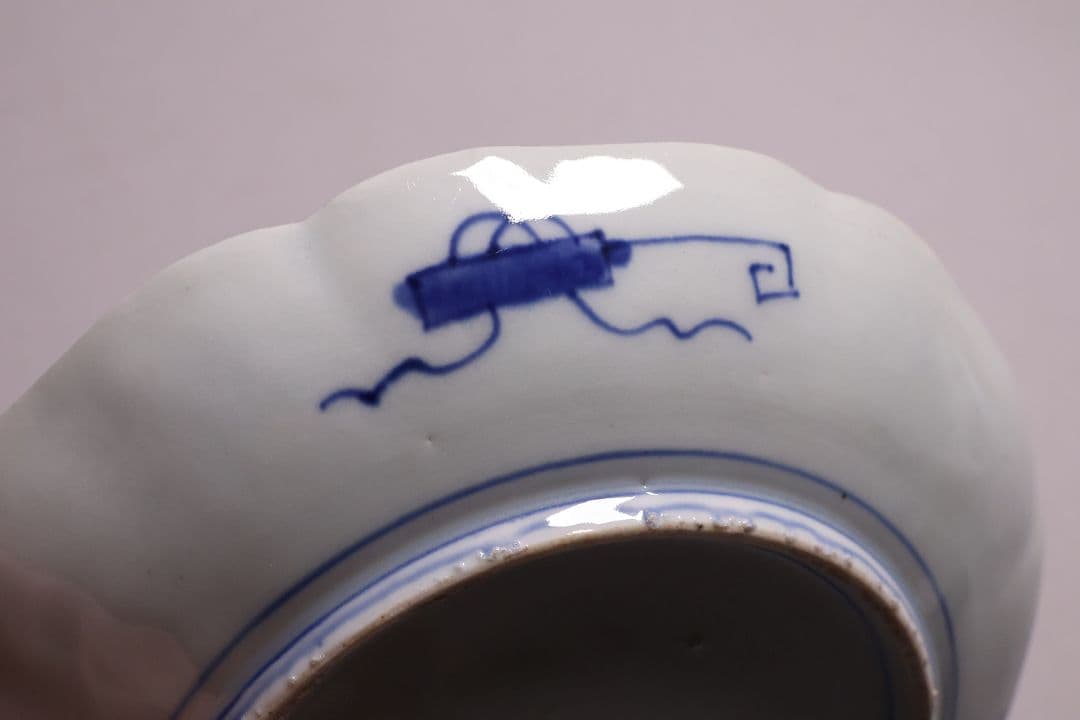 【CM119】古伊万里 色絵 中皿 2枚 盛皿 幅22.3cm 錦手 花鳥 草花