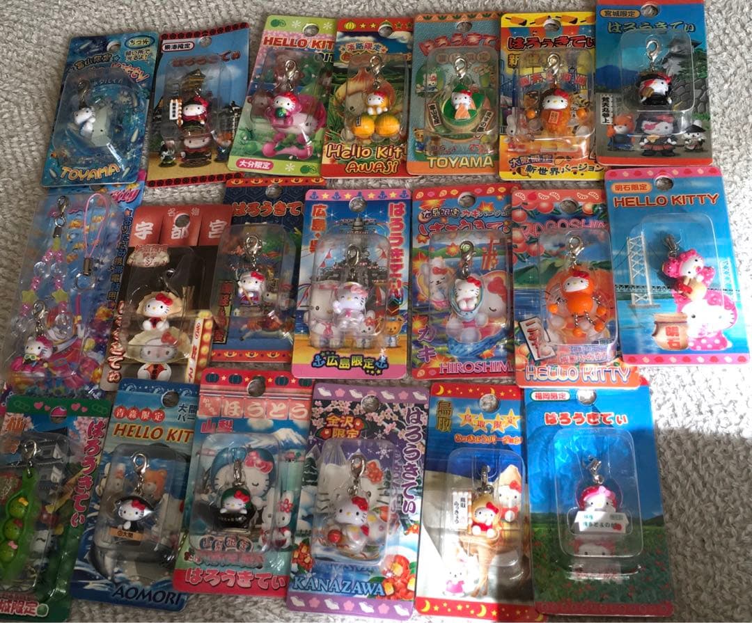 ご当地キティちゃんまとめ売りファスナーマスコット