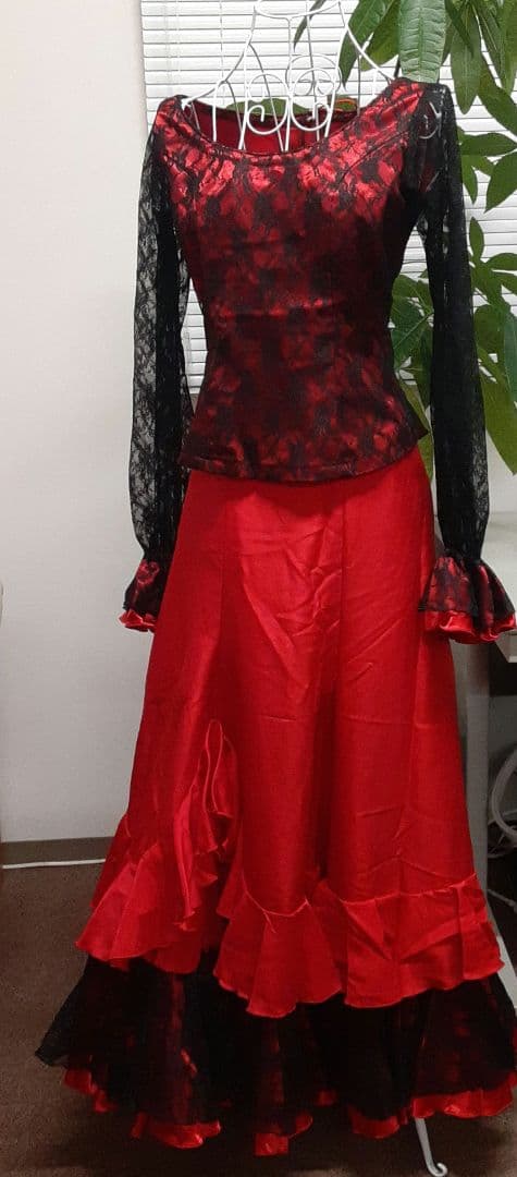 フラメンコ衣装　ツーピース