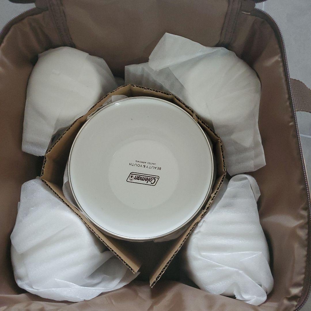 Coleman BEAUTY & YOUTH コラボ エナメルディッシュセット