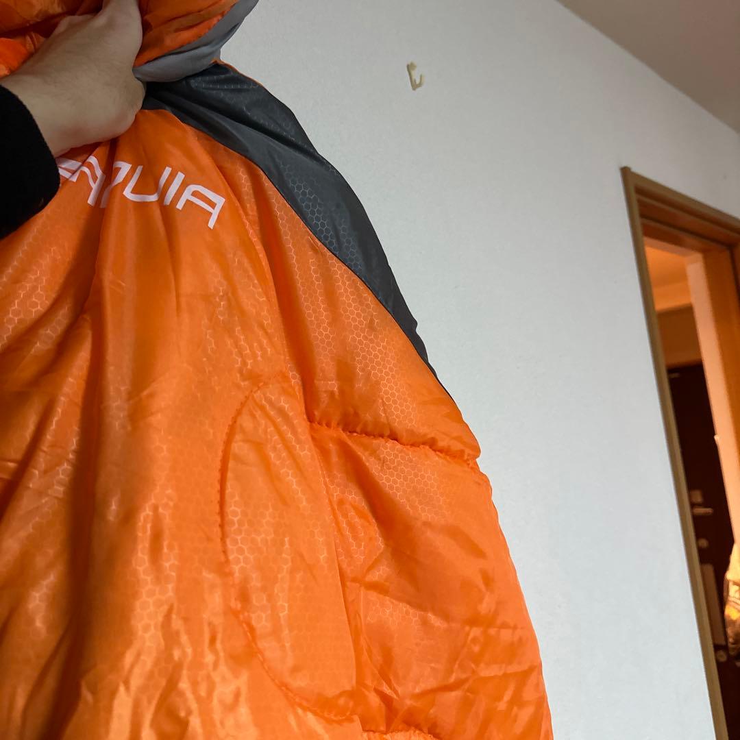 JEAOUIA オレンジ寝袋 中空糸充填 外袋無し