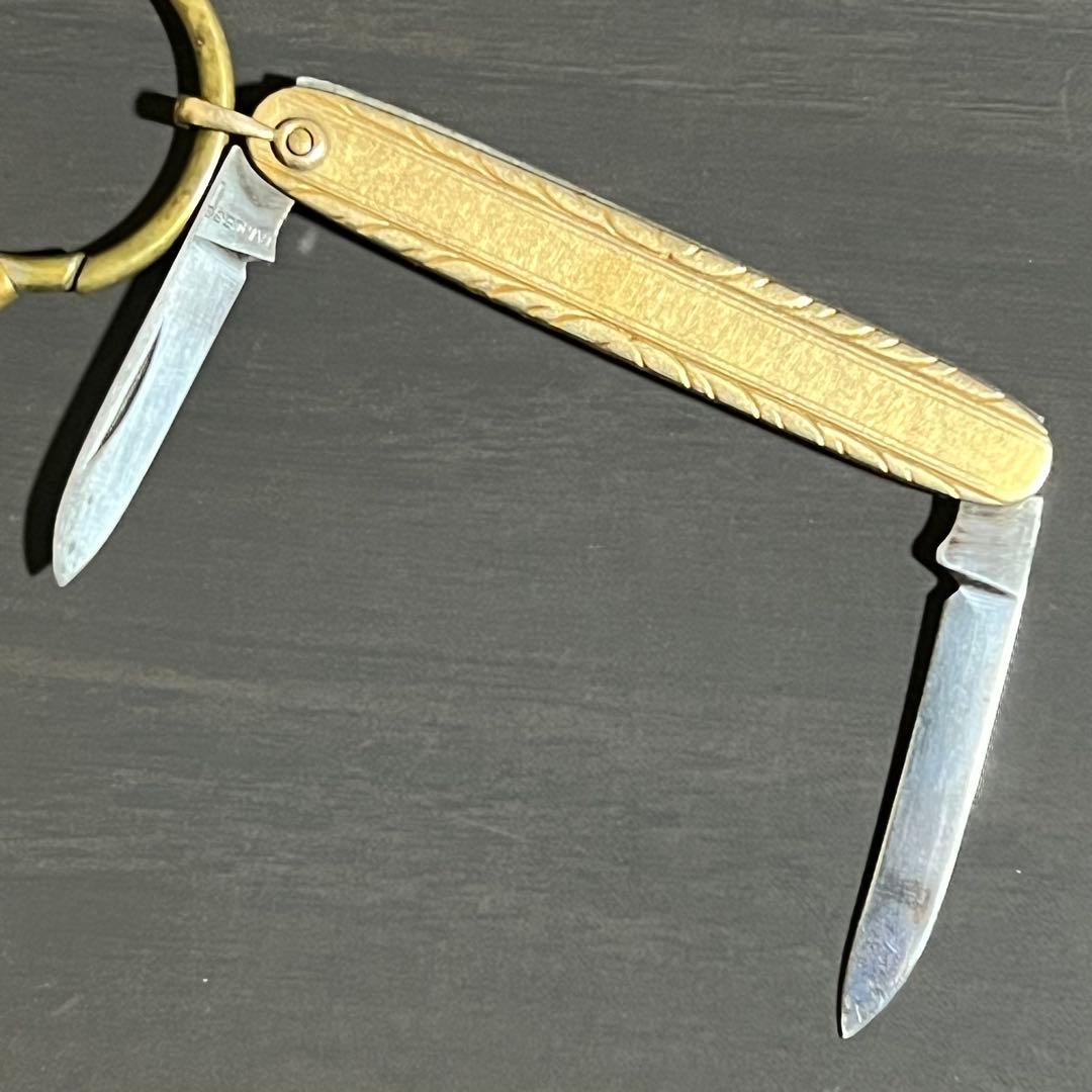 ビンテージ FFA カレッジ チャーム ポケットナイフ ウォッチチェーン