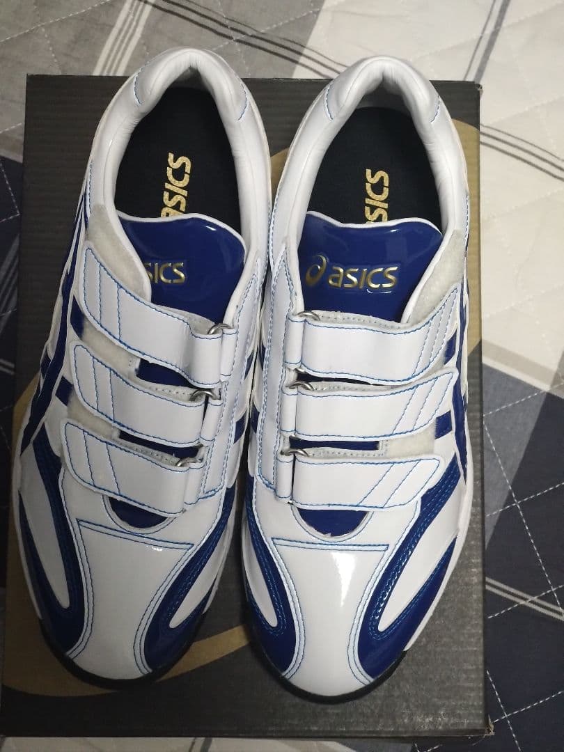 asics ゴールドステージ トレーニングシューズ ホワイト/ブルー