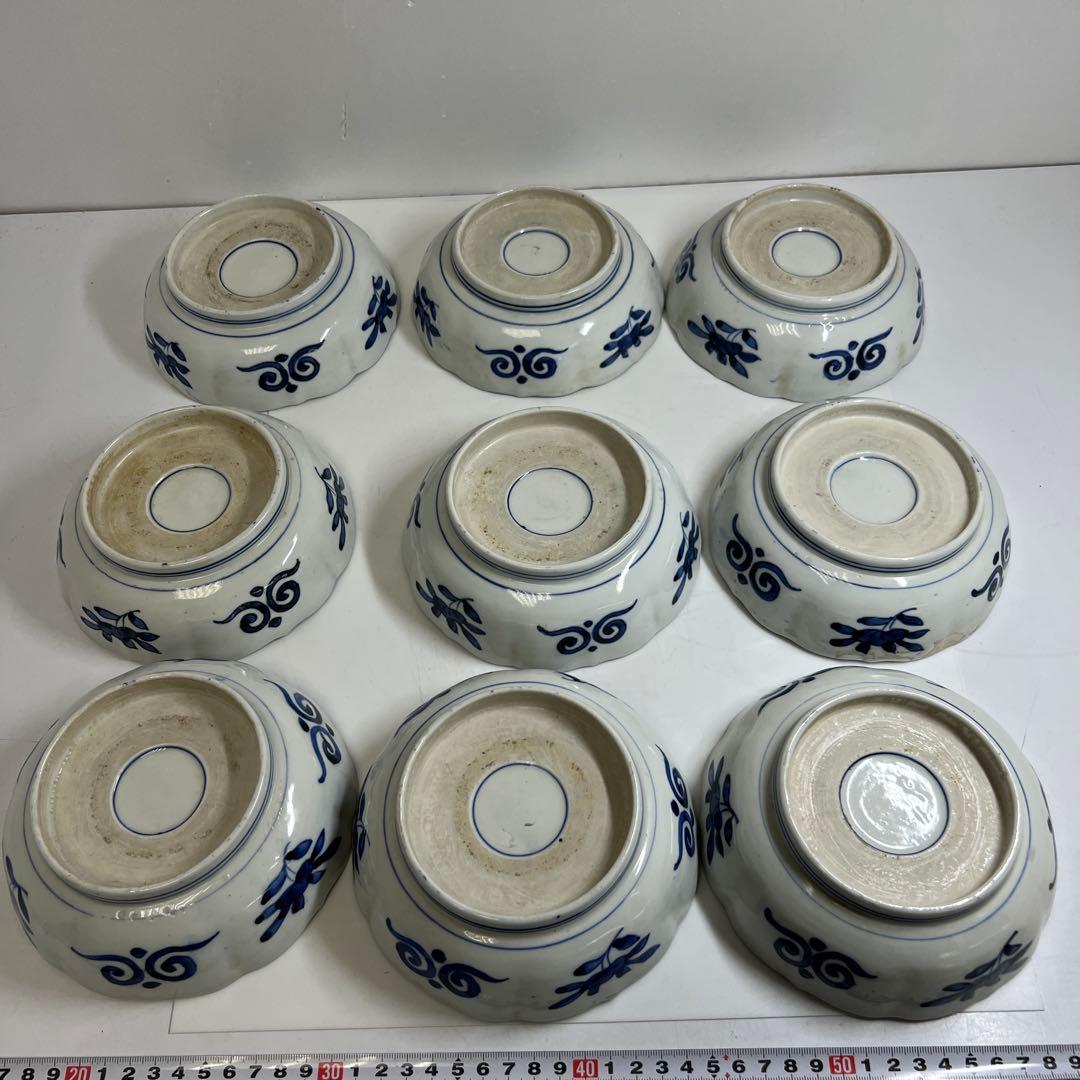 古伊万里　膾皿　17枚　直径15.2㎝　東な7-1201②