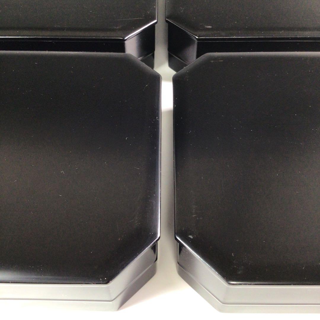 Ｒ５３１　縁高　『塗師　春香作』『真塗』『五段重』　共箱　菓子器　懐石道具