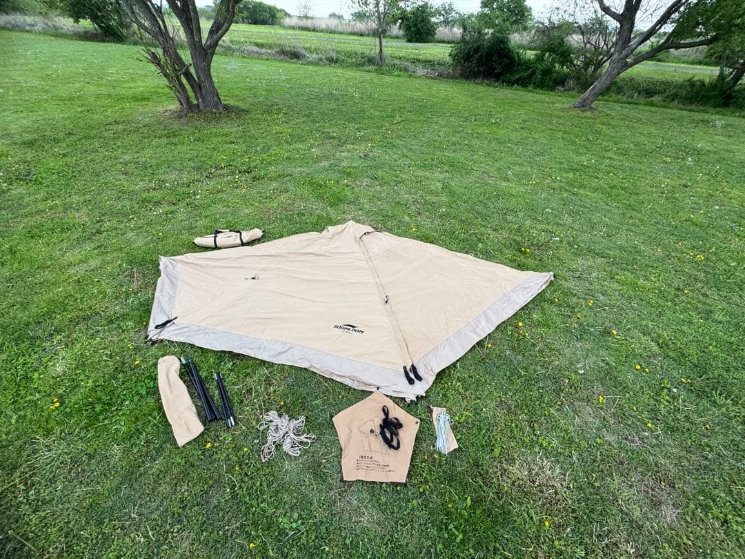 【Soomloom】二人用テントHAPI 2P (前後出入口)+フロントフラップ