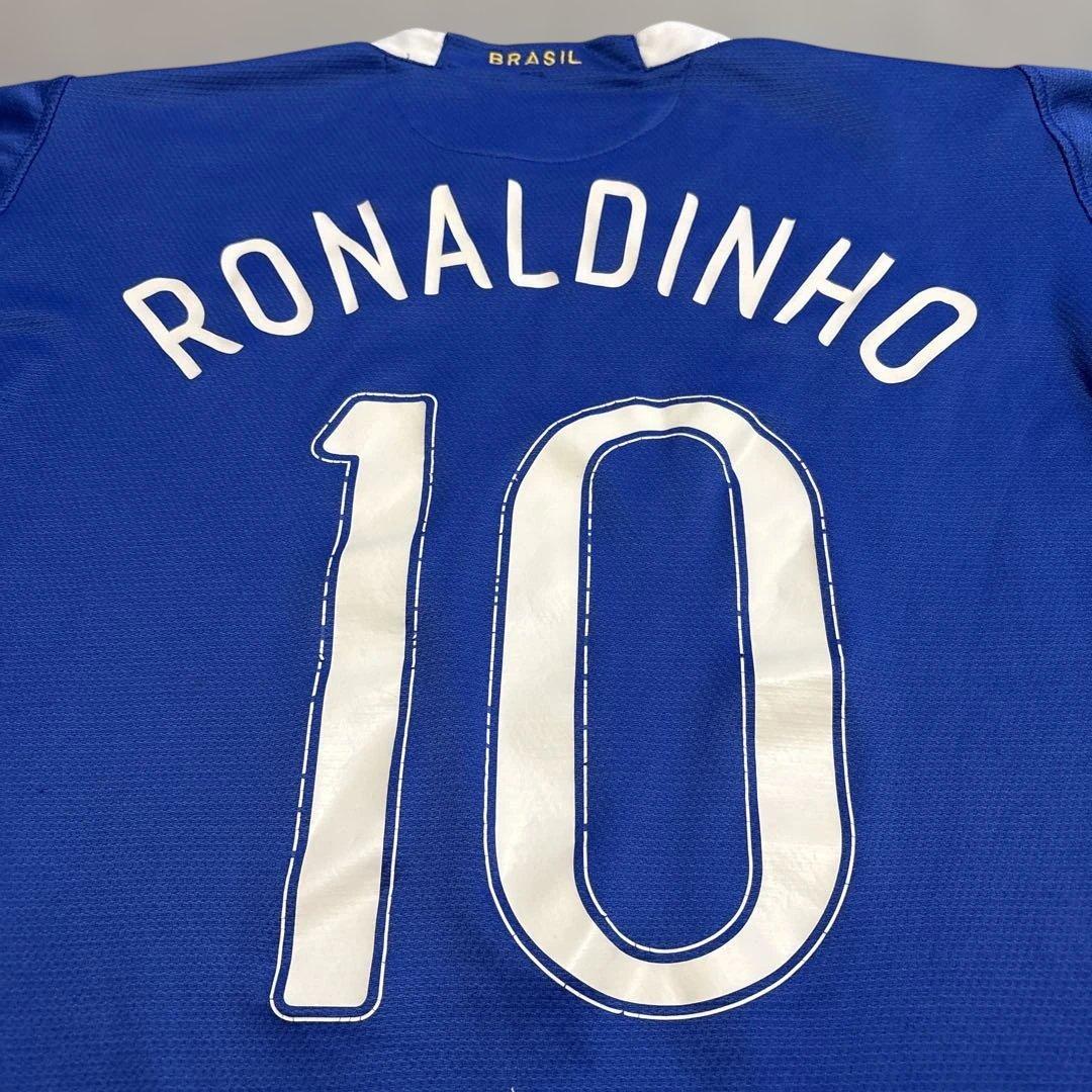 レア00s NIKEブラジル代表　アウェイユニフォーム ロナウジーニョ　Mサイズ
