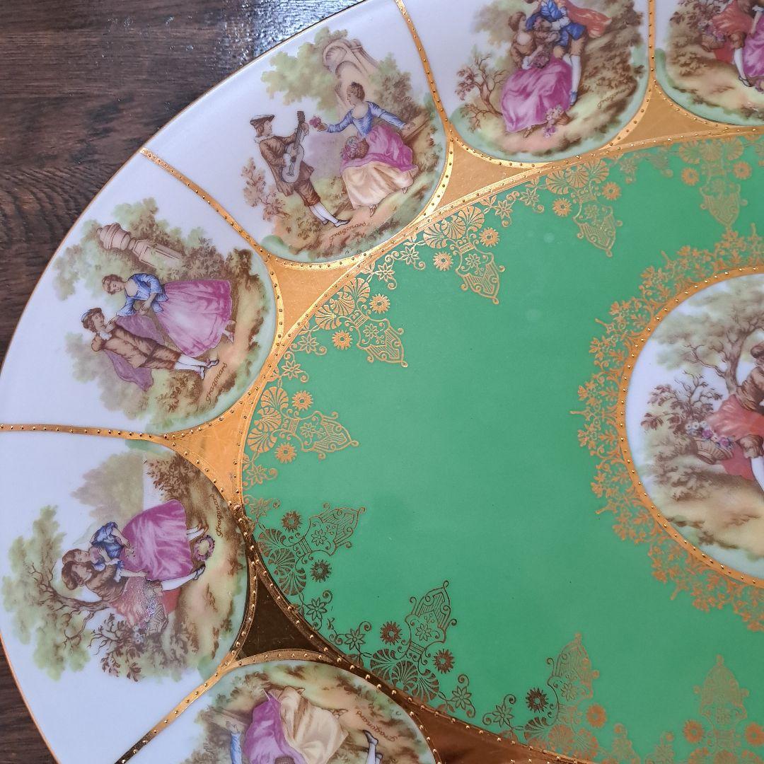 オーバル型 陶磁器プレート ヴィンテージ