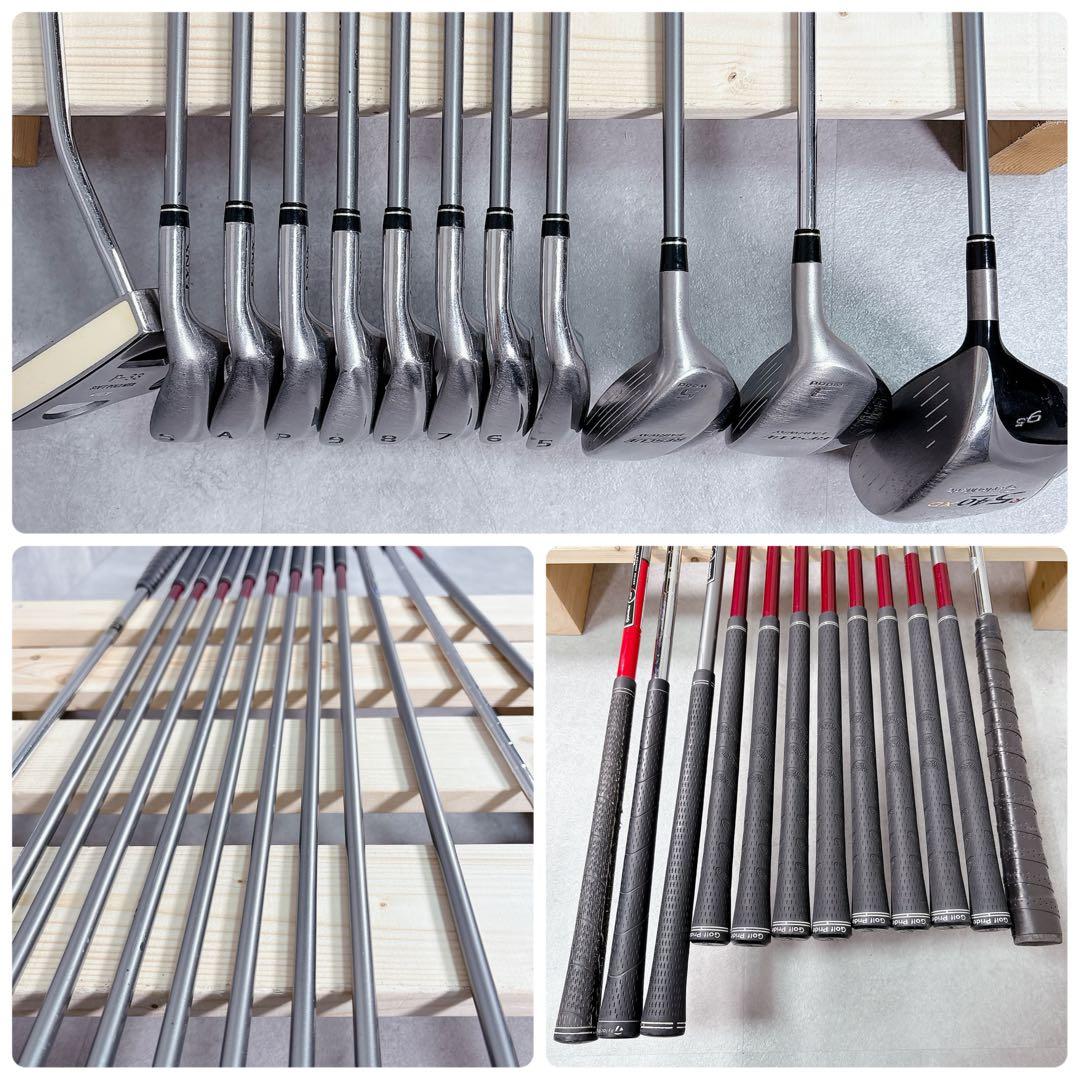 T177 テーラーメイド 他 ゴルフクラブ メンズ フルセット 白 アディダス