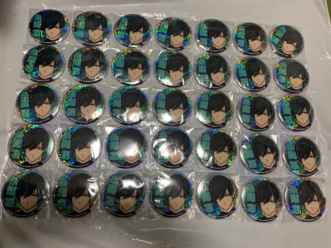 新品未使用 糸師凛35枚セット ブルーロック ホログラム缶バッジvol.2