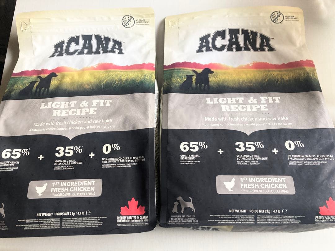 【新品】ACANA ライト＆フィットレシピ 2袋セット