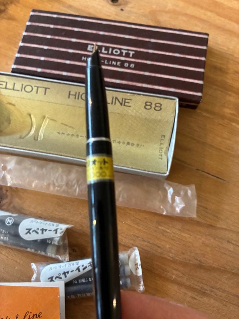 エリオット　万年筆　レトロ　14k