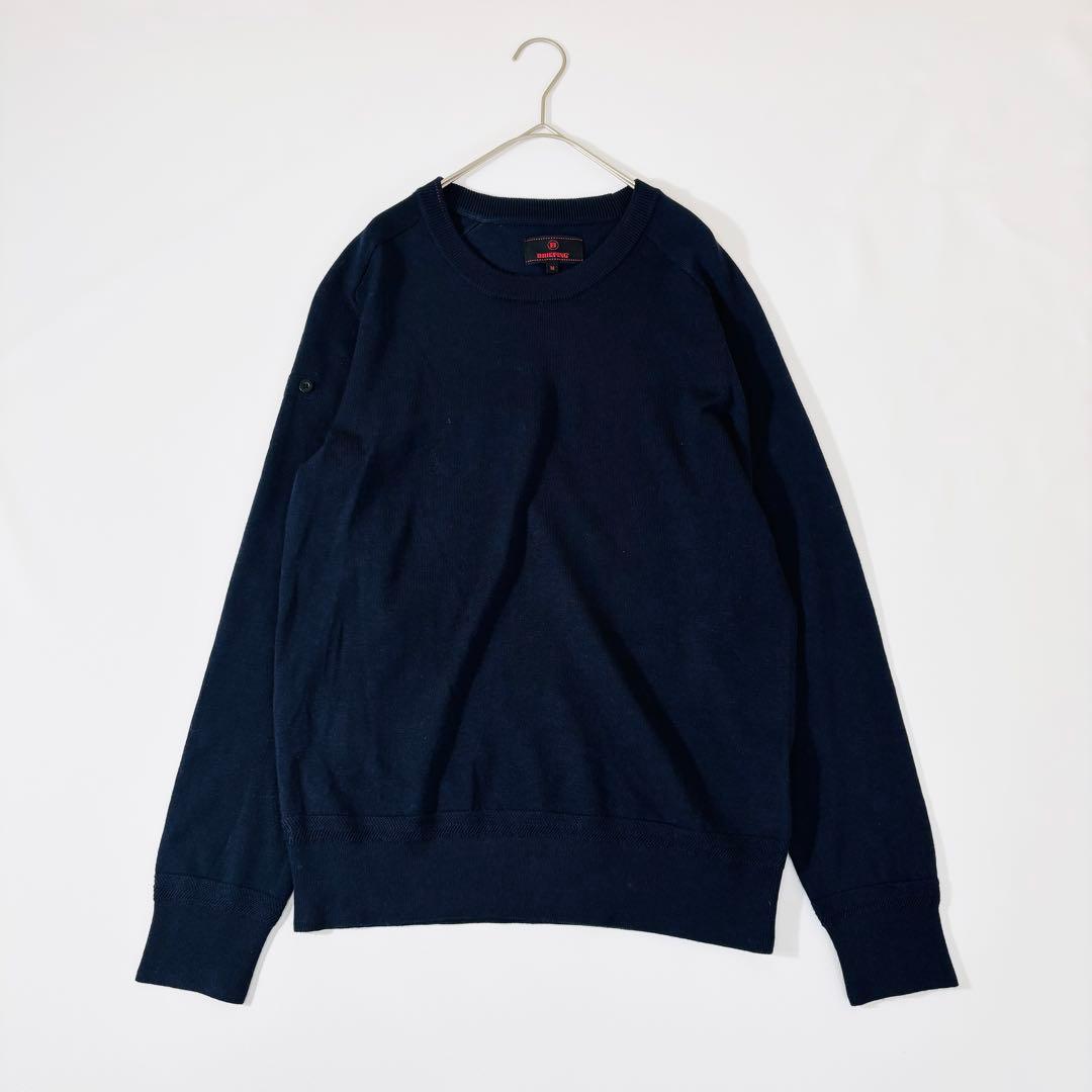 【訳あり】943美品✨ブリーフィング エクストラファインメリノクルーネックニット