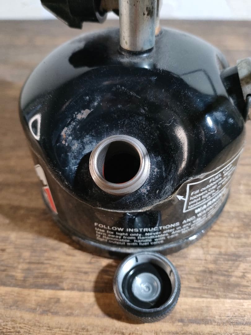 コールマン ガソリンランタン 222A ピークワン 希少ソフトケース付