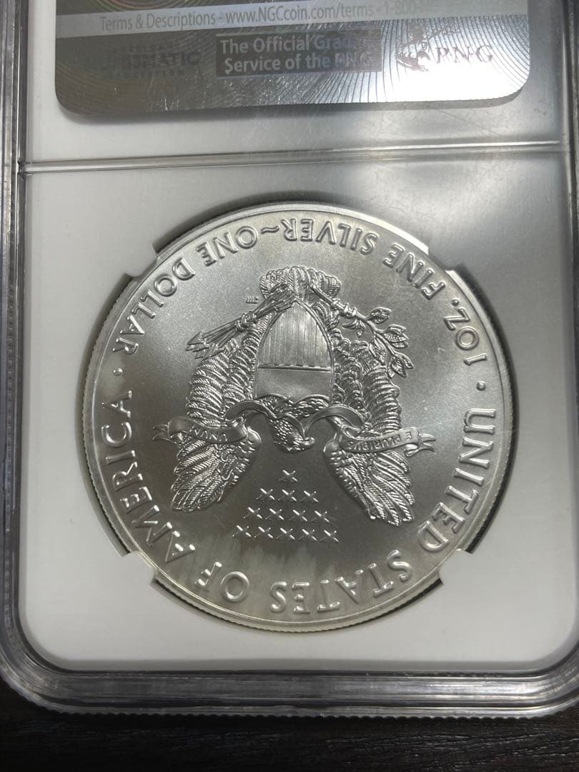 2016年 アメリカンイーグル 銀貨　1オンス　NGC MS70