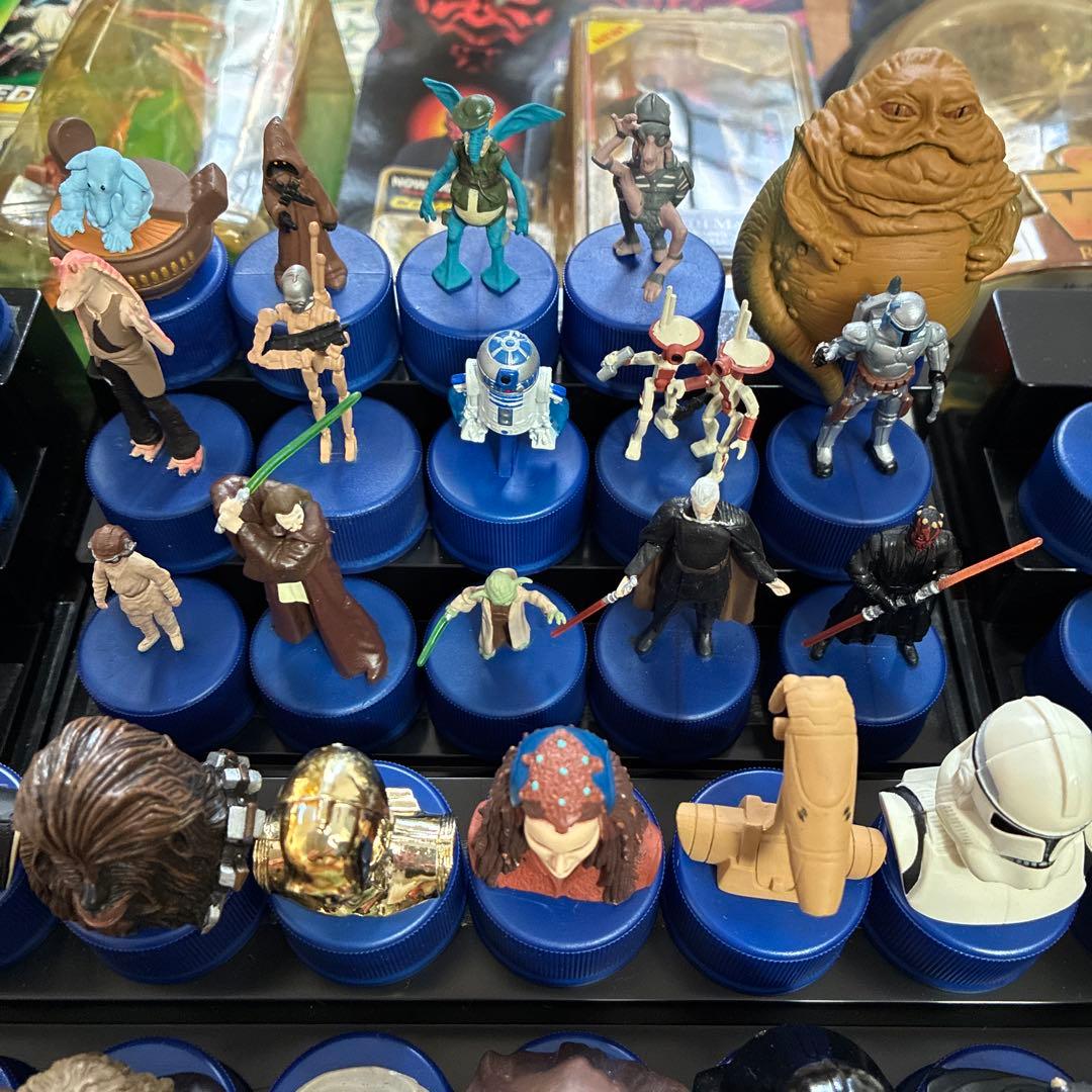 ペプシコーラ　スターウォーズ　ボトルキャップ　60個　缶ホルダーフィギュア