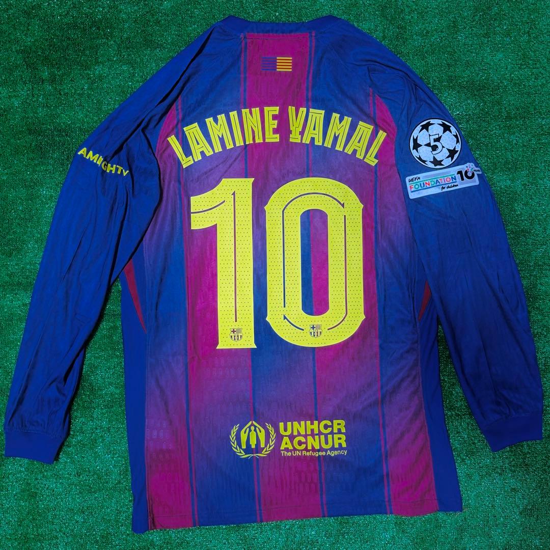 バルセロナ 2025-26 ホーム長袖ユニフォーム　 オーセンティック　ヤマル