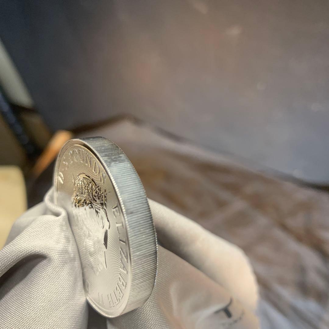 D4 純銀貨 2オンス クイーンズビースト　2020 ホワイトライオン