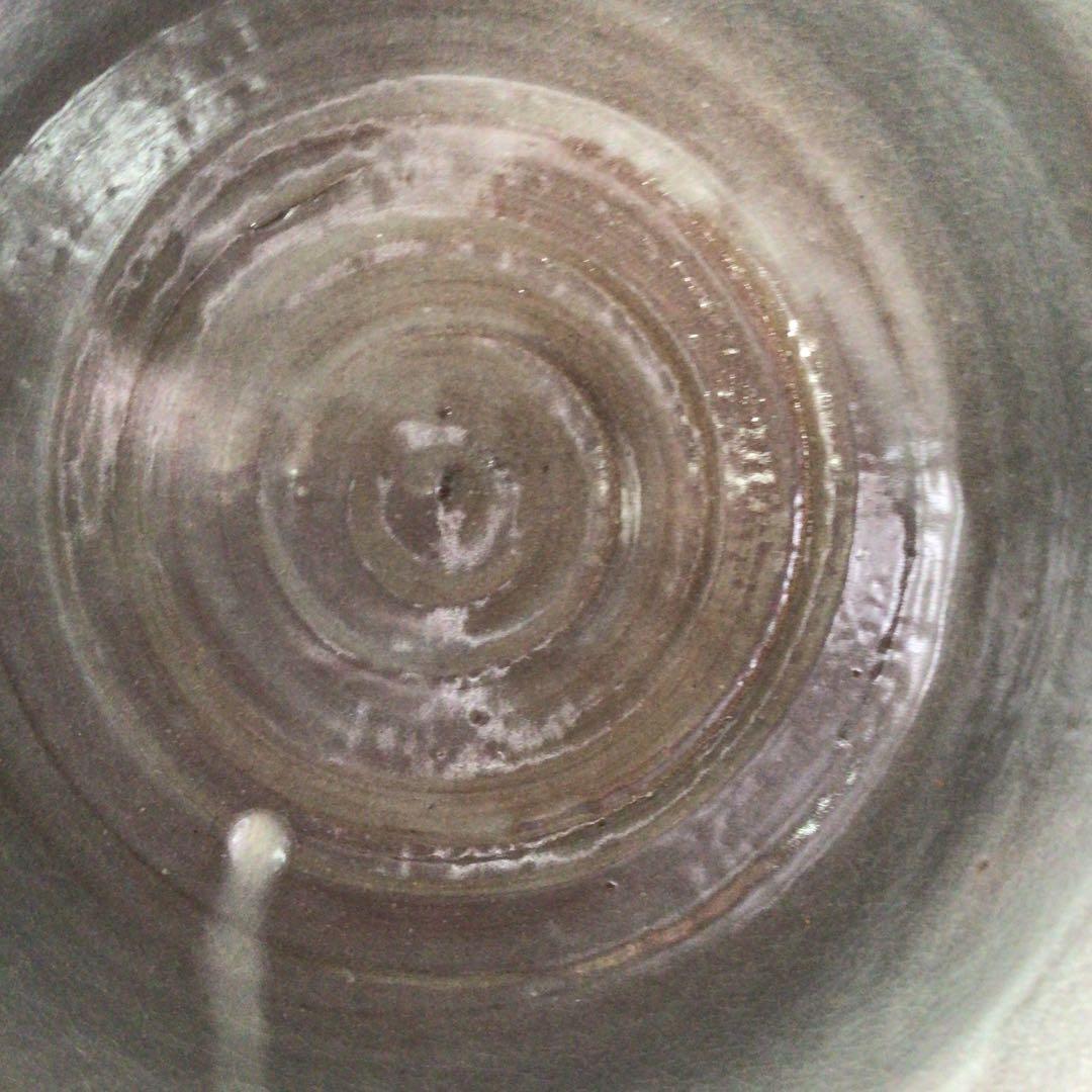 Ｐ９７７　水指　『玉欽造』『金彩梅絵』『一重口水指』　共箱　茶道具